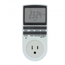 1pcs 12/24h AC Digital US Plug in 7 Day LCD Programmable Timer Switch Socket Wholesale   569816796